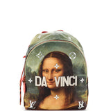 Louis Vuitton Palm Springs Backpack Limited Edition Jeff Koons Da Vinci Print Canvas PM