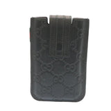Gucci Guccissima GG Canvas Smart Phone Case Leather Black 27996