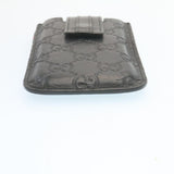 Gucci Guccissima GG Canvas Smart Phone Case Leather Black 27996