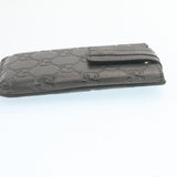 Gucci Guccissima GG Canvas Smart Phone Case Leather Black 27996