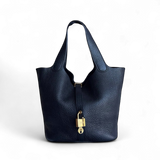 Hermes Picotin 22 - Noir Clemence Golden Hardware