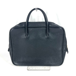 Hermes Business bag leather black Eiffel mens