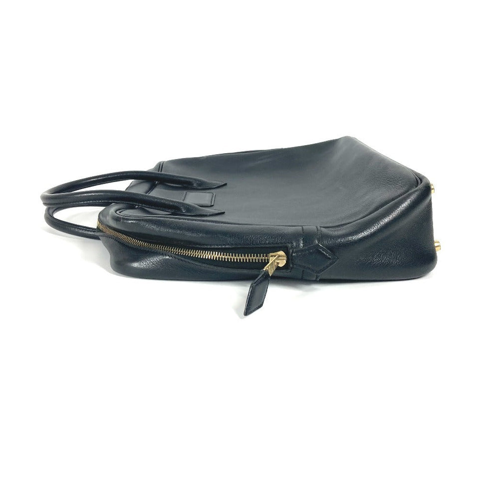 Hermes Business bag leather black Eiffel mens