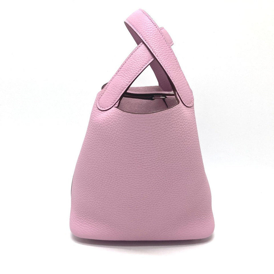 Hermes Handbag Taurillon Clemence pink Picotan Lock PM