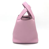 Hermes Handbag Taurillon Clemence pink Picotan Lock PM