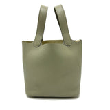 Hermes Handbag Taurillon Clemence gray Picotan Lock PM