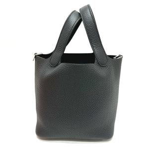 Hermes Handbag Taurillon Clemence black Picotan Lock PM Women