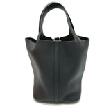 Hermes Handbag Taurillon Clemence black Picotan Lock PM