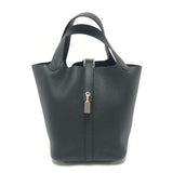 Hermes Handbag Taurillon Clemence black Picotan Lock PM
