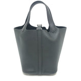 Hermes Handbag Taurillon Clemence black Picotan Lock PM