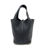 Hermes Handbag Taurillon Clemence black Picotan Lock PM