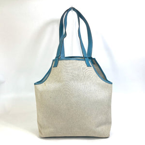 Hermes Tote Bag Toile Ash / Taurillon Clemence blue Shoulder Bag Shoulder Bag Jardine PM Women