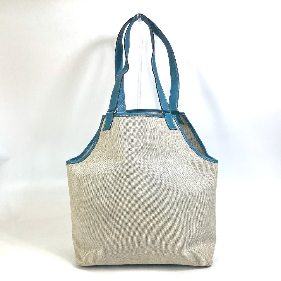 Hermes Tote Bag Toile Ash / Taurillon Clemence blue Shoulder Bag Shoulder Bag Jardine PM Women