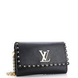Louis Vuitton Chain Louise Clutch Studded Leather MM