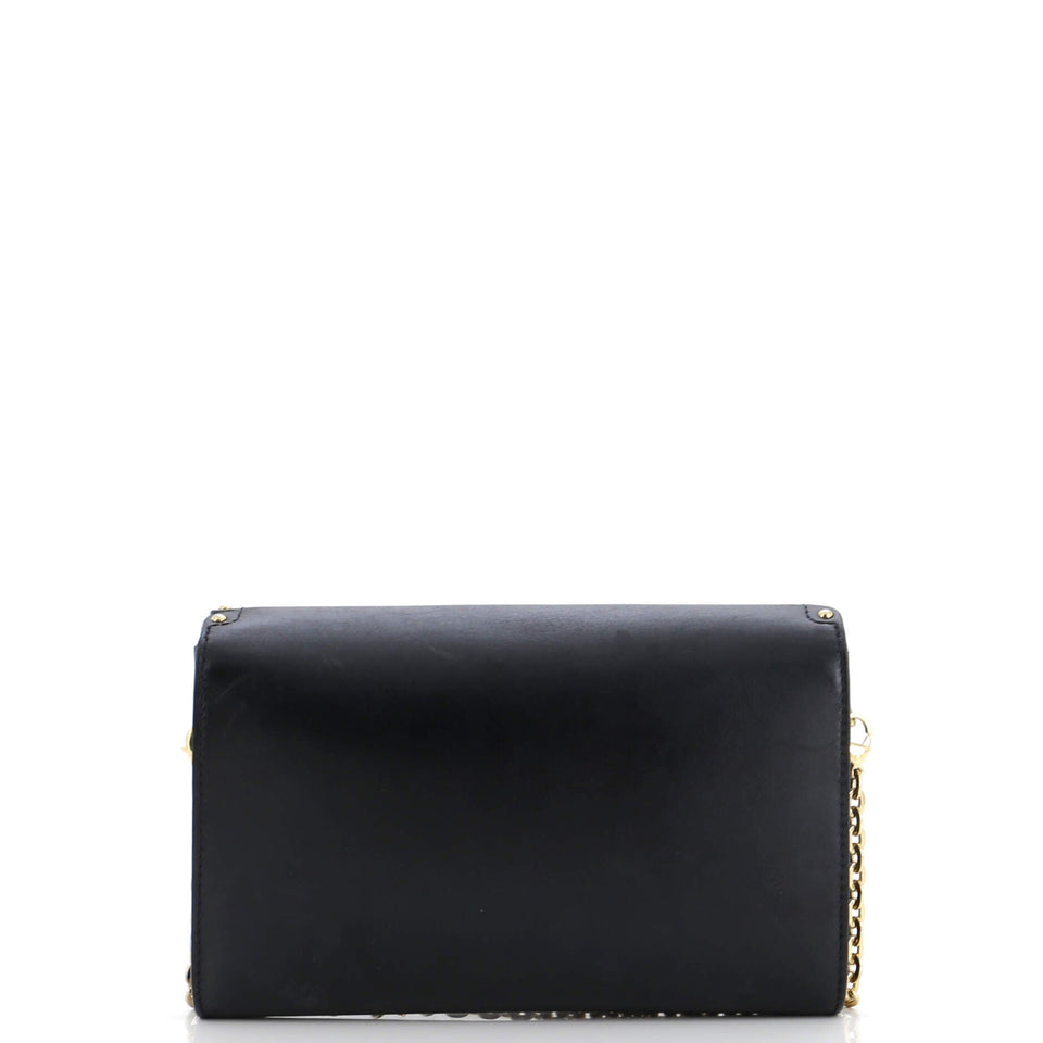 Louis Vuitton Chain Louise Clutch Studded Leather MM