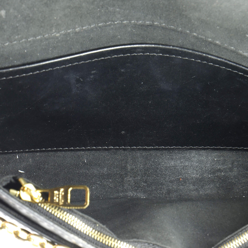 Louis Vuitton Chain Louise Clutch Studded Leather MM