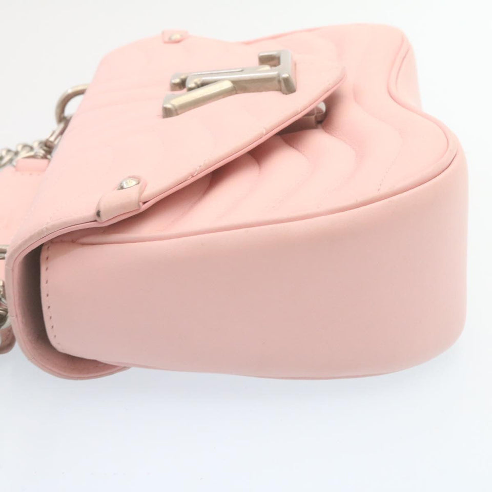 Louis Vuitton New Wave MM 2Way Chain Shoulder Bag Pink LV 28676A