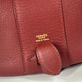Hermes Handbag leather Red City Women