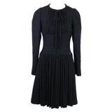 Chanel Coco Mark Plate Wool Dress