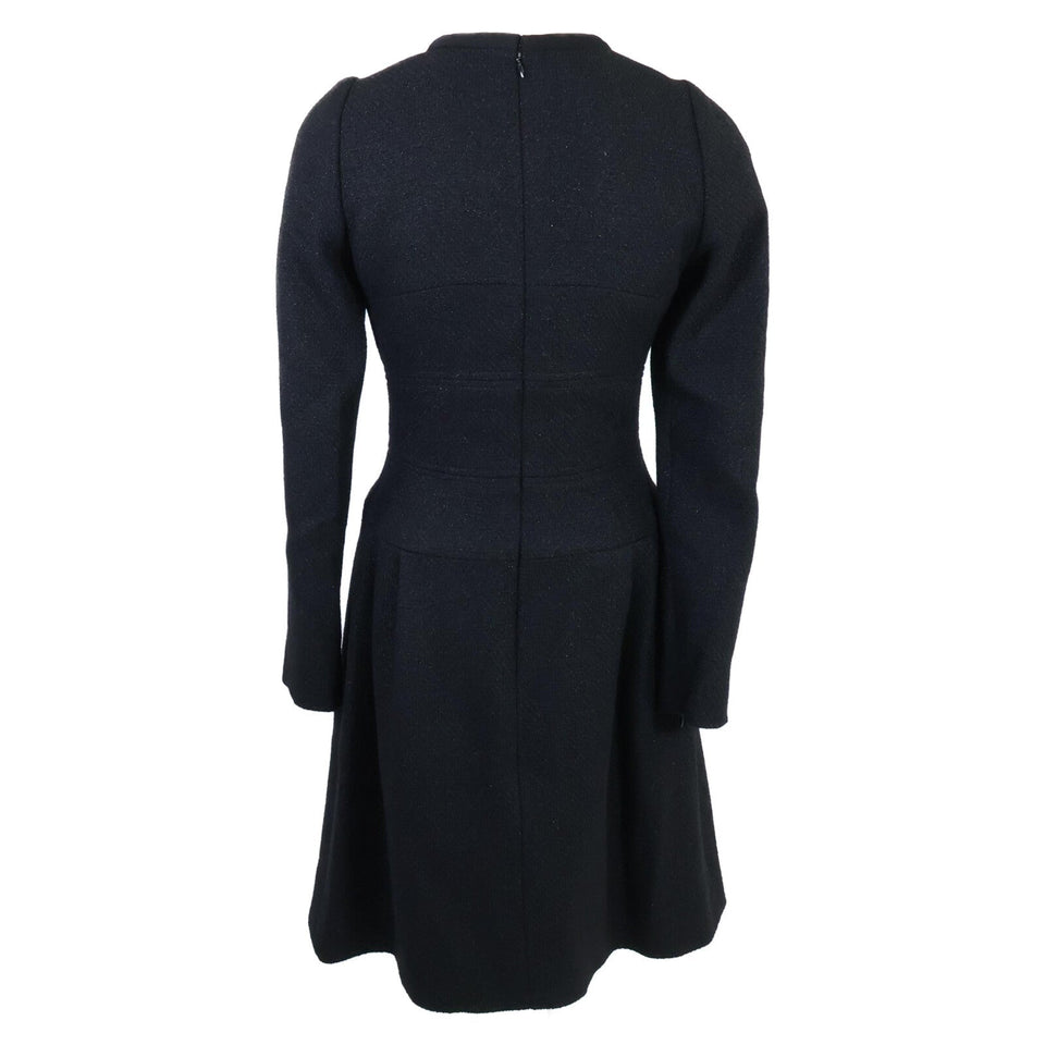 Chanel Coco Mark Plate Wool Dress