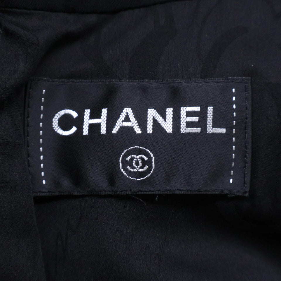 Chanel Coco Mark Plate Wool Dress