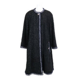 Chanel 22AW P73170V64561 Bijou Button Rayon Long Coat