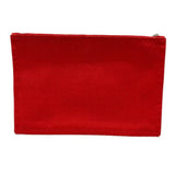 Hermes Pouch cotton Red Flat fastener Yachting GM unisex(Unisex)