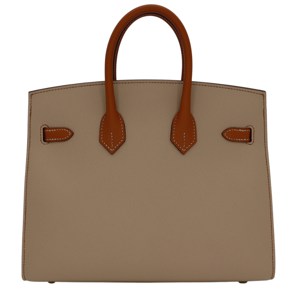 Hermes25cm Birkin Sellier HSS Trench/ Gold Epsom Leather Permabrass Hardware