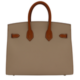 Hermes25cm Birkin Sellier HSS Trench/ Gold Epsom Leather Permabrass Hardware