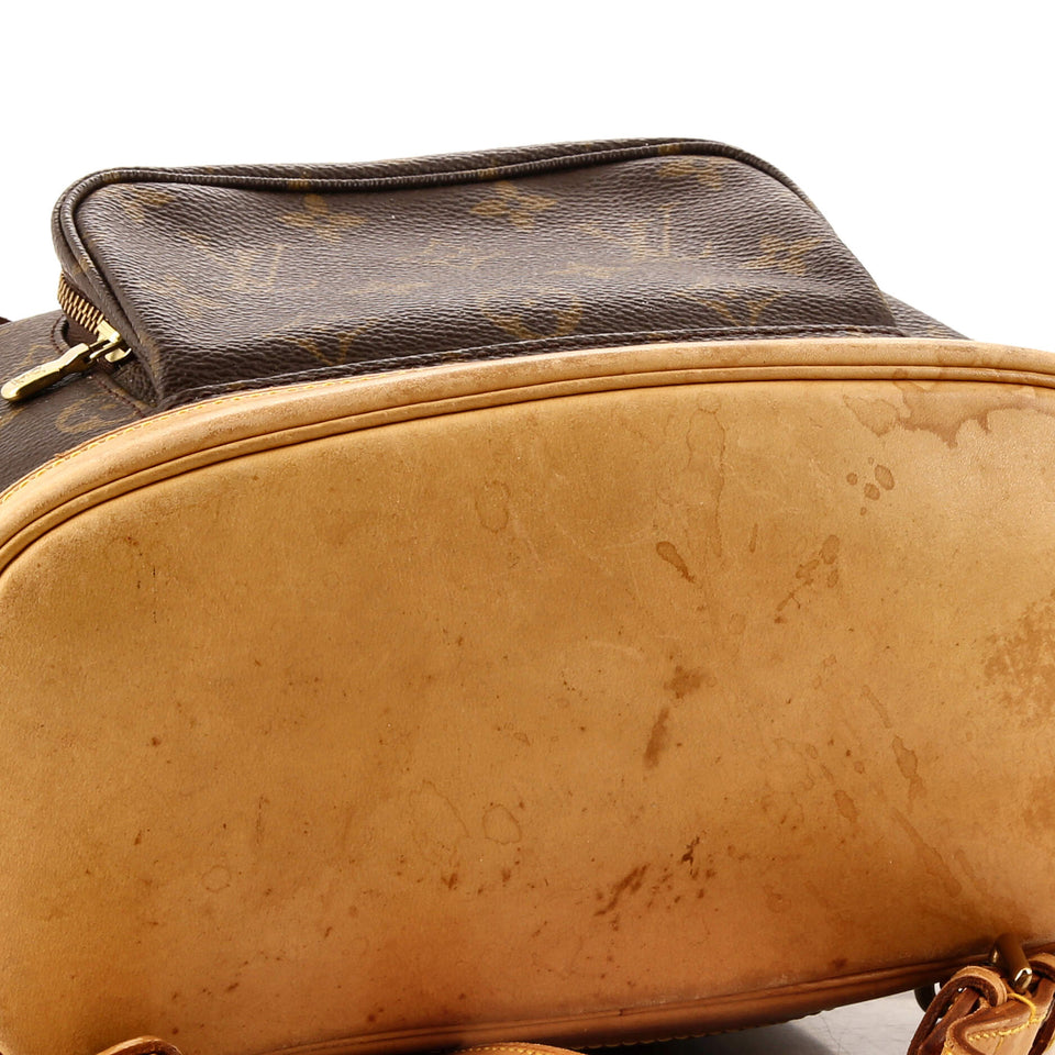 Louis Vuitton Vintage Montsouris Backpack Monogram Canvas MM