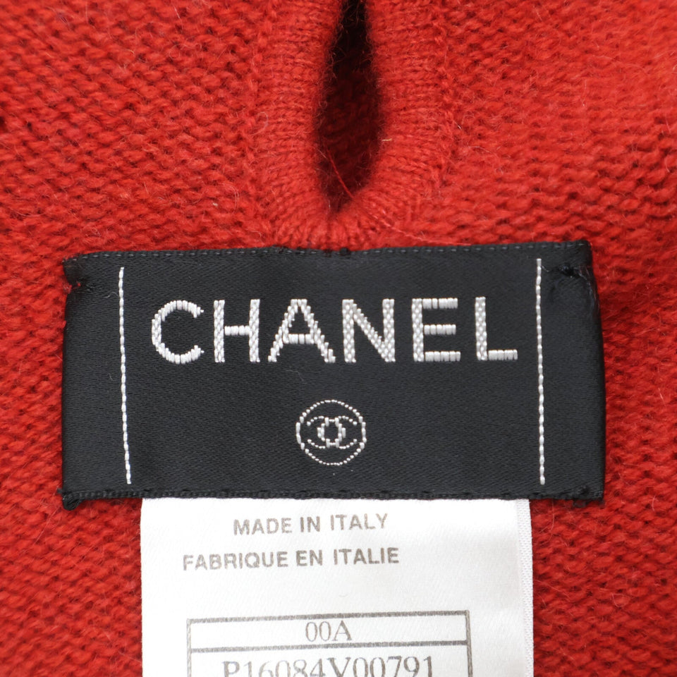 Chanel Cashmere High Neck Knit Top