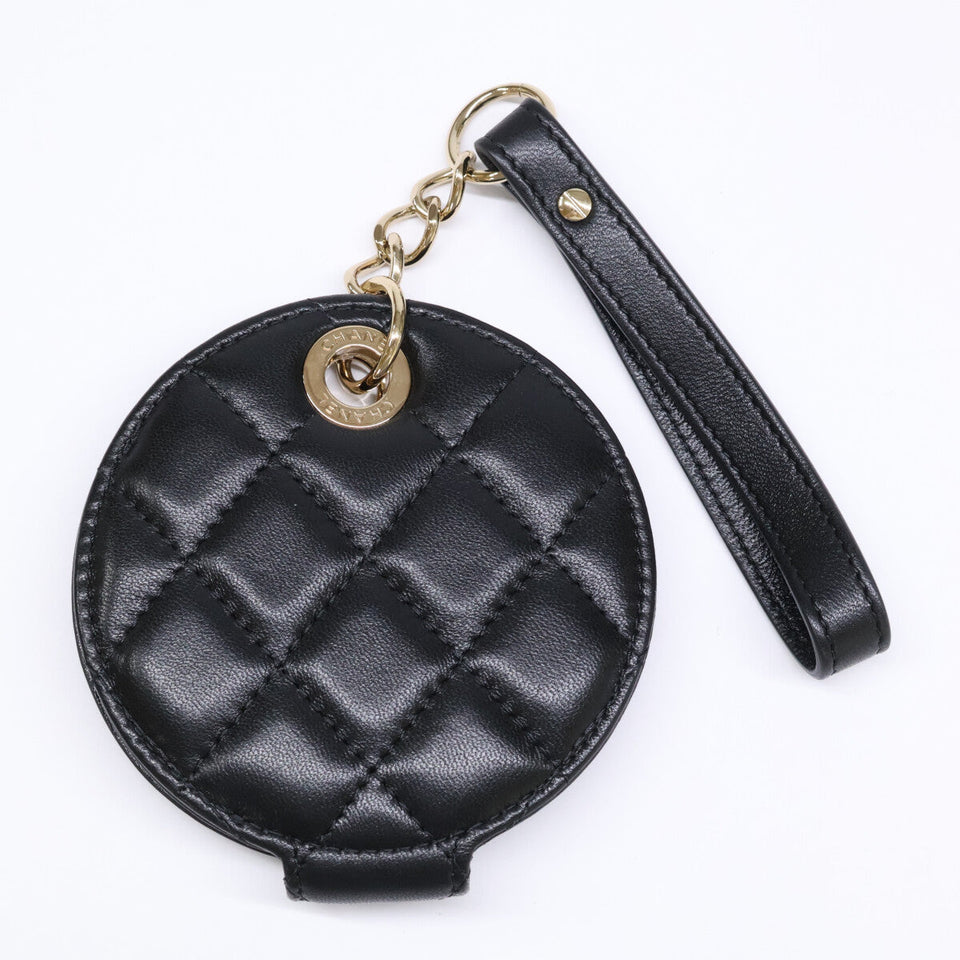 Chanel Matelasse Lambskin Name Tag Charm
