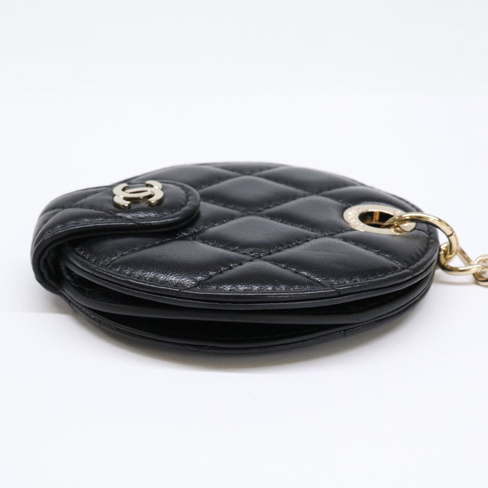 Chanel Matelasse Lambskin Name Tag Charm