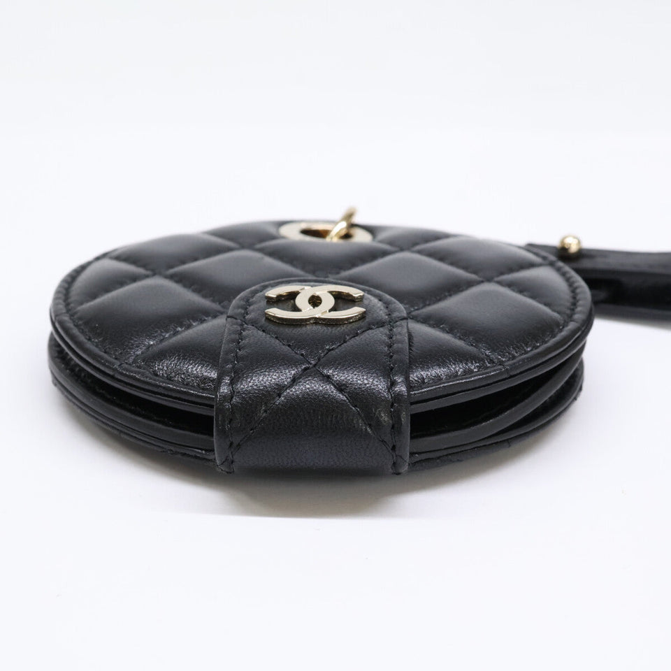 Chanel Matelasse Lambskin Name Tag Charm