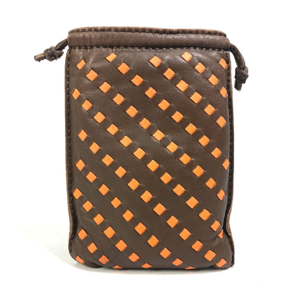 Hermes Pouch Anyo Miro Brown Pochette Pillow PM Women