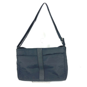 Hermes Shoulder Bag Nylon black Acapulco Basas MM