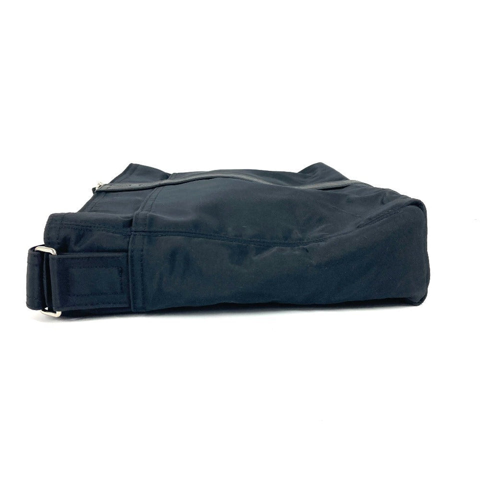 Hermes Shoulder Bag Nylon black Acapulco Basas MM