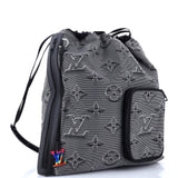 Louis Vuitton Drawstring Backpack Limited Edition 2054 Monogram Textile