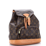 Louis Vuitton Vintage Montsouris Backpack Monogram Canvas MM