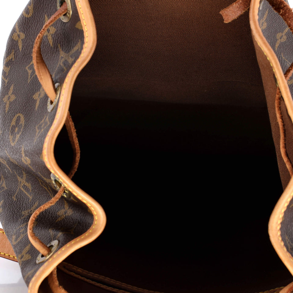 Louis Vuitton Vintage Montsouris Backpack Monogram Canvas MM