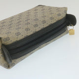 Gucci Micro GG Canvas Pouch PVC Leather Navy 29455
