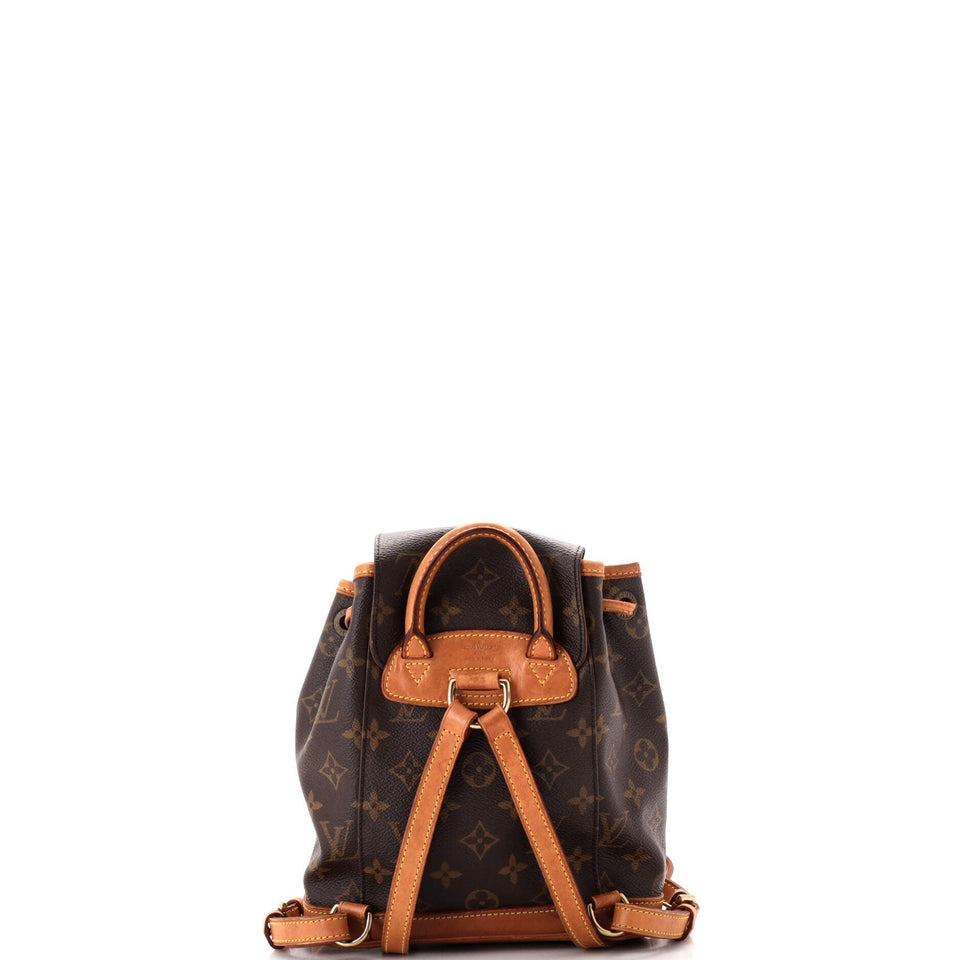 Louis Vuitton Vintage Montsouris Backpack Monogram Canvas PM