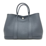 Hermes Handbag leather black Garden Party TPM Negonda