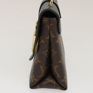 Louis Vuitton Monogram Rocky BB 2Way Hand Shoulder Bag Black Auth 29587A
