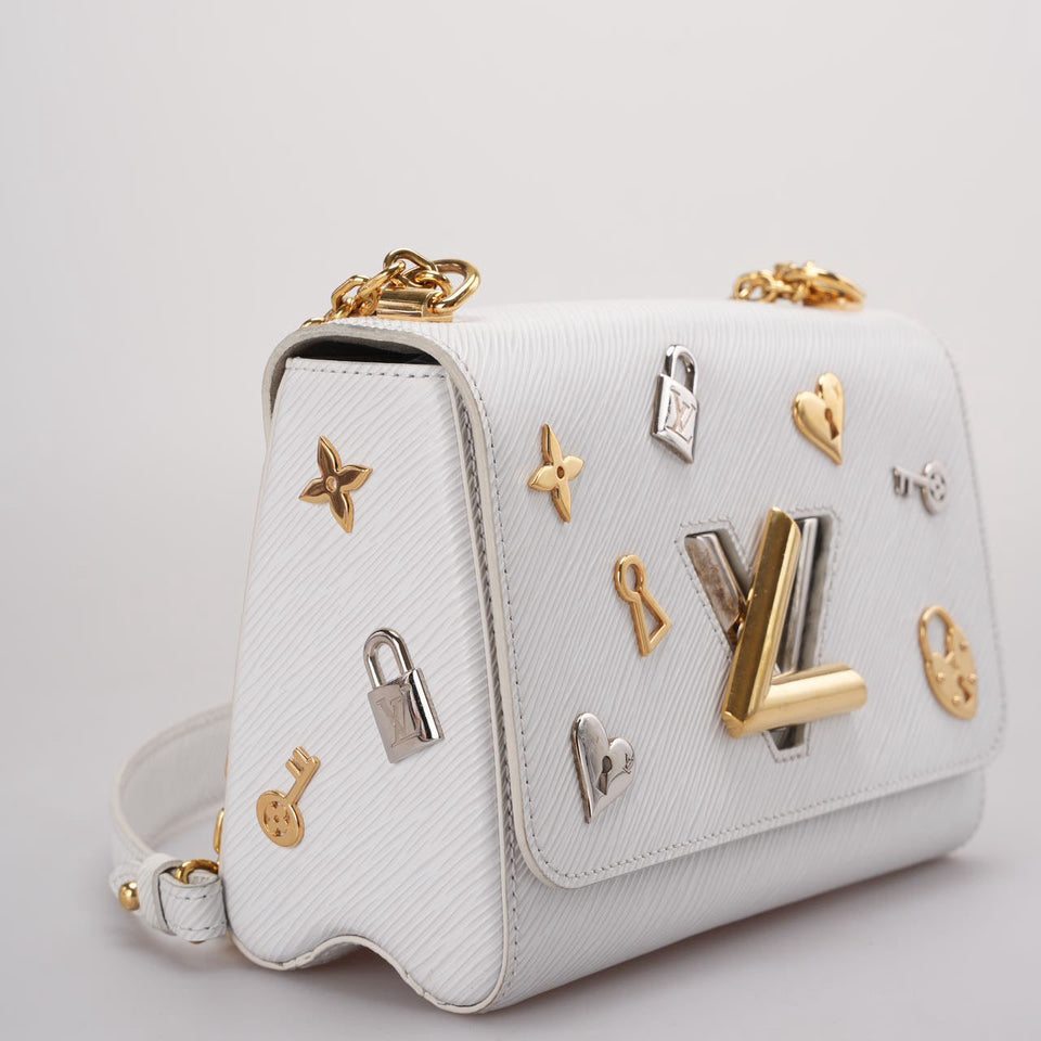 Louis Vuitton White Epi Leather Twist MM from the 2018 Collection