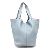 Hermes Handbag Taurillon Clemence blue Picotan Lock GM