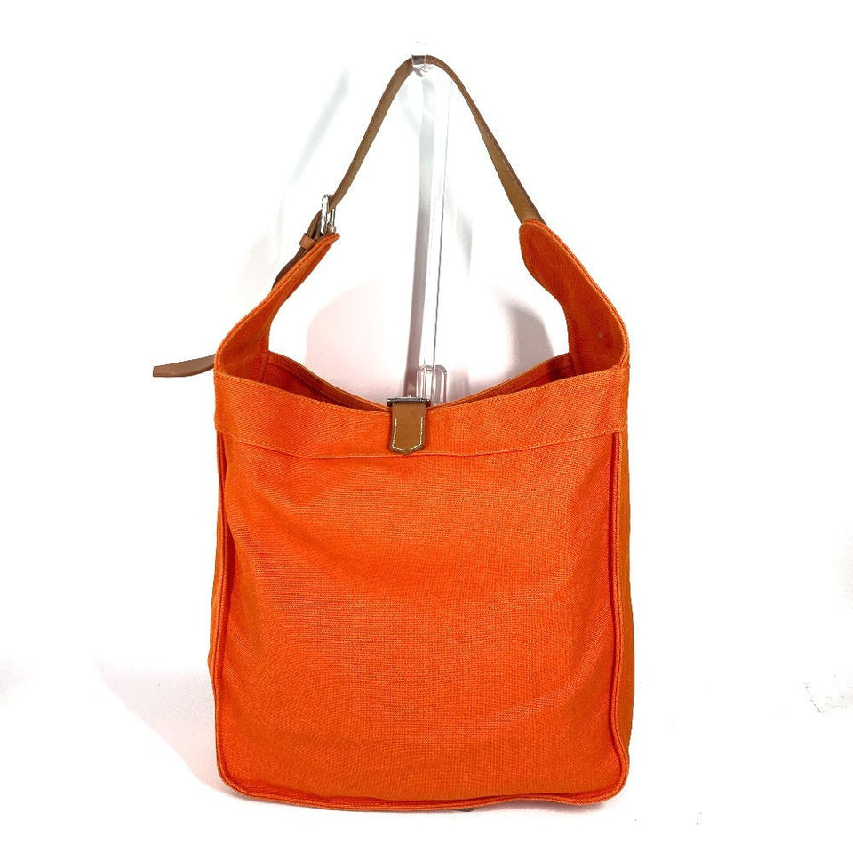 Hermes Shoulder Bag canvas Orange Marwali GM Women