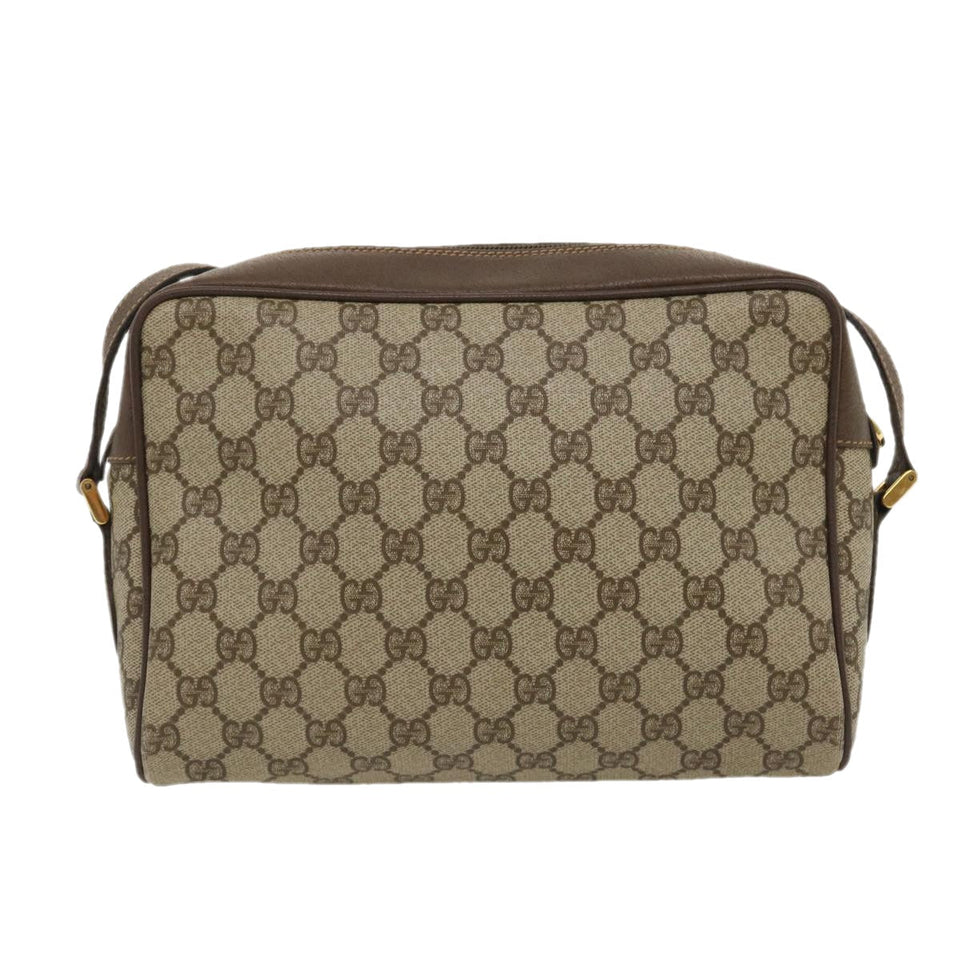 Gucci Web Sherry Line GG Canvas Shoulder Bag Beige Red Green 29796