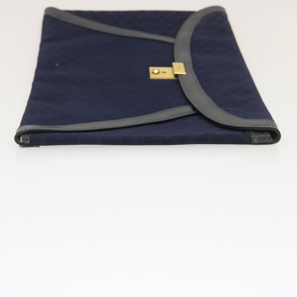 Gucci Micro GG Canvas Clutch Bag Navy 29798
