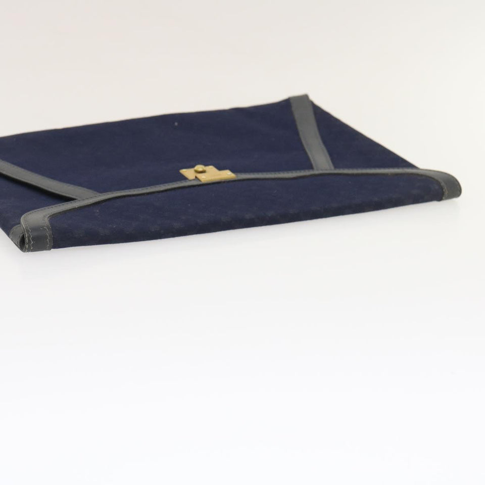 Gucci Micro GG Canvas Clutch Bag Navy 29798
